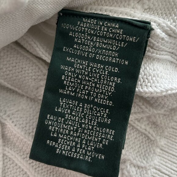 Lauren Active Shawl-Collar Cabled Cardigan ASO Aria Montgomery - Picture 6 of 11